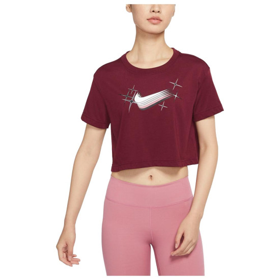 Nike Γυναικεία κοντομάνικη μπλούζα crop